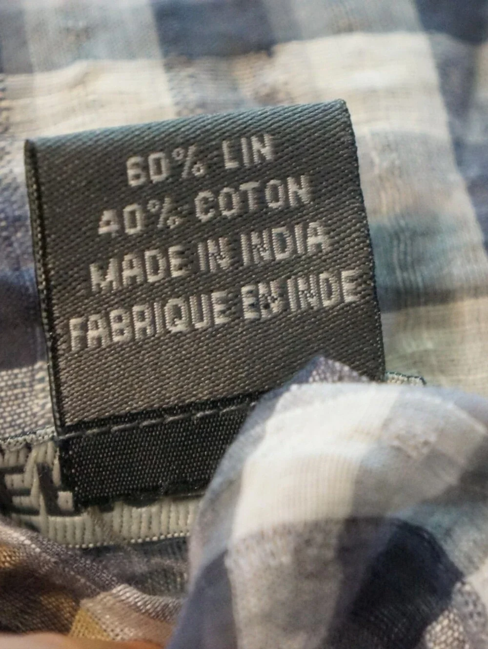 Epice  plaid/checkered stole scarf  Épice Paris.grey Off White One Size
